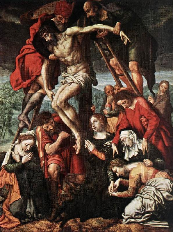 HEMESSEN, Jan Sanders van The Descent from the Cross sf oil painting image